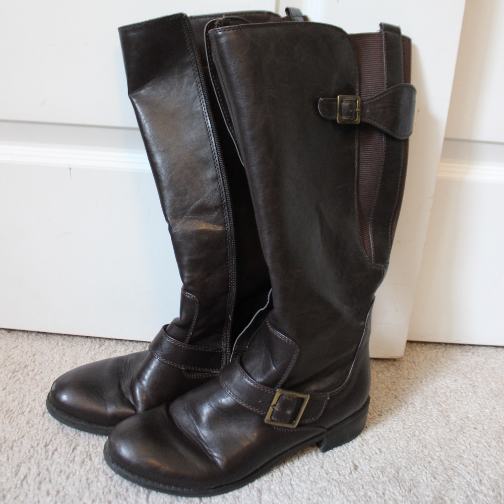 Dark Brown Riding Boots